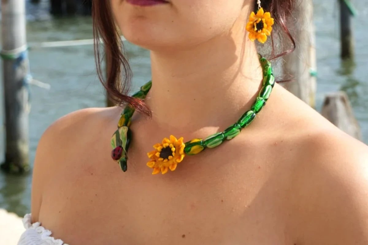 Murano glass necklace from Ethnic Jewelleries Collection