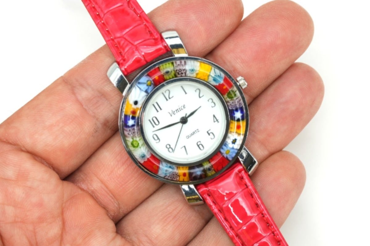 Murano glass wristwatch