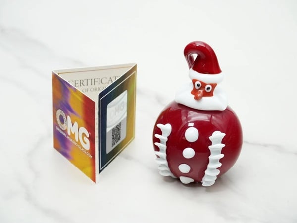 Murano blown glass Santa Claus