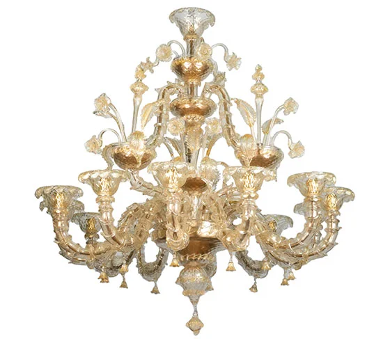 chandelier venetian murano glass omg original