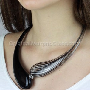 Denise Collana - Filigrana - Vetro di Murano Originale OMG