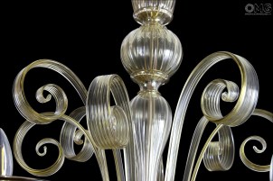 Venetian Chandelier Sconces Light Amber - Pastorale - Murano Glass