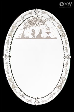 Augusto - Wall Venetian Mirror - Murano Glass