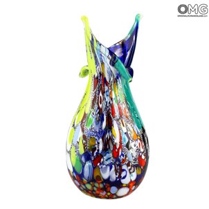 Papillon Vase - Blue - Original Murano Glass OMG