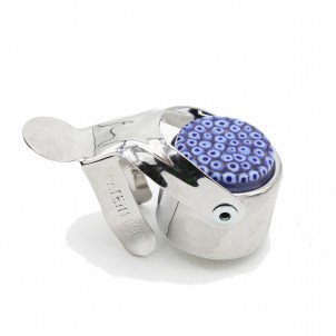 Bottle Stopper Millefiori Blue - Original Murano Glass OMG® + Gift Box
