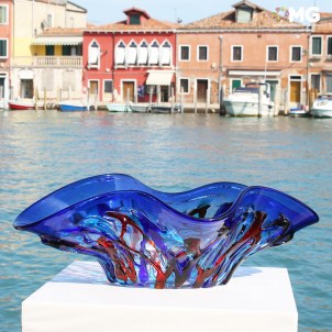 Blue Sombrero Centerpiece - Sbruffy Style - Original Murano Glass