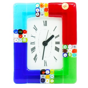 Pendulum Wall Clock - Murrina multicolor - Original Murano Glass OMG