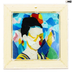 Frida - Frida Kahlo canvas tribute - Original - Murano - Glass - omg