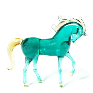 Cavallo Acquamare - Vetro di Murano Originale OMG