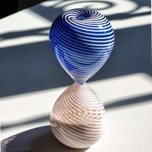 Clessidra - blu - Vetro di Murano originale