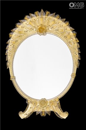 Boschi Gold - Wall Venetian Mirror - Murano Glass