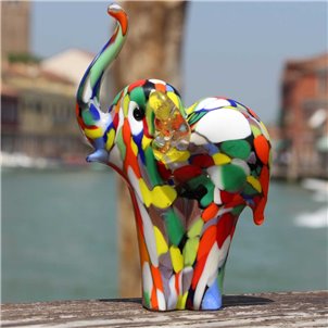 Elephant Figurine - Murano glass Handmade