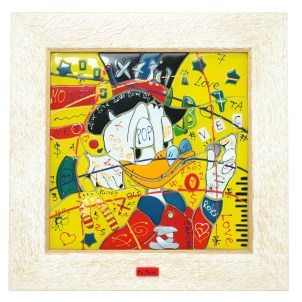Mc Duck - Canvas - Fusing glass
