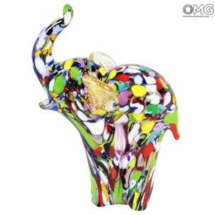 Elephant Figurine - Murano glass Handmade