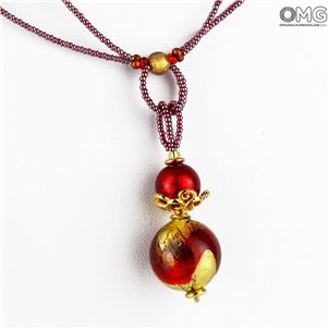 Necklace Cecilia - with gold - Original Murano Glass OMG