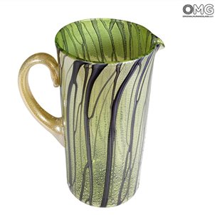 Pitcher Polychrome - Ocean pure silver - Original Murano Glass OMG