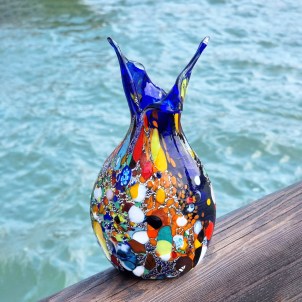 Papillon Vase - Blue - Original Murano Glass OMG
