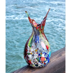 Papillon Vase - Red - Original Murano Glass OMG