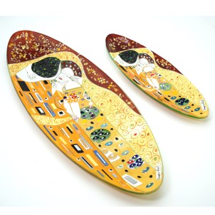 The Kiss Plate - Klimt Tribute - Oval