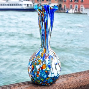 Lily Vase High - Light blu - Original Murano Glass OMG