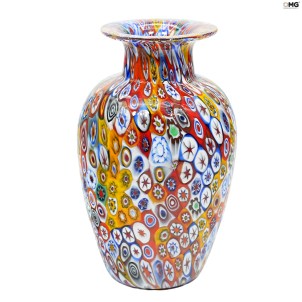 Millefiori Mix Vase - Original Murano Glass OMG