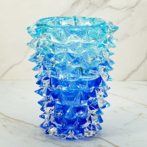 Thorns Vase - Blue - Centerpiece - Original Murano Glass OMG