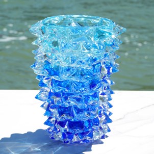 Thorns Vase - Blue - Centerpiece - Original Murano Glass OMG