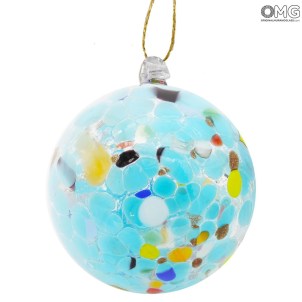 9 Palline di Natale - Multicolore - Vetro di Murano originale