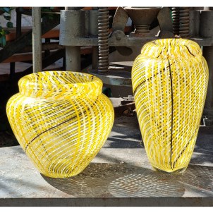 Fenix Twister Y - Filigree Vase -  Original Murano Glass OMG 