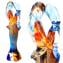 Lovers Sculpture - OneLove - Blue orange decoration