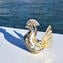 Rooster Figurine in Murrine Millelfiori Gold - Animals - Original Murano glass OMG