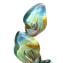 Into the abyss - Sculpture in chalcedony - Original Murano glass Omg