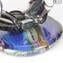 Batoideas into the abyss - Ray Sculpture in chalcedony - Murano glass