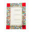 Photo Frame Fantasy Red with Millefiori - fused glass