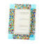 Photo Frame Fantasy Light Blue with Millefiori - fused glass