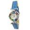 Orologio da polso Millefiori - cinturino azzurro - vetro di Murano Originale OMG