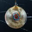 Palla di Natale - Ambra Murrine & Oro - Vetro di Murano Originale OMG