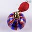 Bottle Perfume Atomizer Blue, Red & White Avventurine - Different sizes and Color - Murano Glass