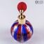 Bottle Perfume Atomizer Blue, Red & White Avventurine - Different sizes and Color - Murano Glass