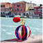 Bottle Perfume Atomizer Blue, Red & White Avventurine - Different sizes and Color - Murano Glass
