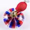 Bottle Perfume Atomizer Blue, Red & White Avventurine - Different sizes and Color - Murano Glass