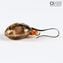 Earrings submerged - Avventurina decoration - Original Murano Glass OMG