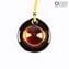 Collana - circolare arancione - Vetro di Murano Originale OMG