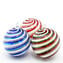 Christmas Ball - Spiral Fantasy Blue - Murano Glass Xmas