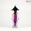 Chinese Couple Purple Sommerso Murano Glass