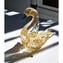 Swan Figurine - With Pure Gold - Original Murano Glass OMG