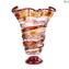 Sbruffi Ulysses red - Blown vase - Original murano Glass OMG