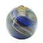Palla di Natale - Blu & Oro Twisted Fantasy - Vetro di Murano Originale OMG