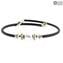 Bracelet Perla Crystal - with Silver - Original Murano Glass OMG