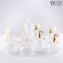 Bottle Scent Atomizer - White Filigree - Original Murano Glass OMG